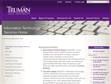 Tablet Screenshot of its.truman.edu