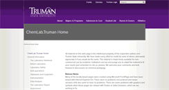 Desktop Screenshot of chemlab.truman.edu