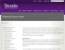 Tablet Screenshot of chemlab.truman.edu