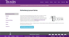 Desktop Screenshot of lyceum.truman.edu