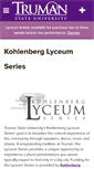 Mobile Screenshot of lyceum.truman.edu