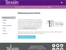 Tablet Screenshot of lyceum.truman.edu