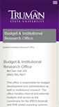 Mobile Screenshot of institutionalresearch-budgets.truman.edu