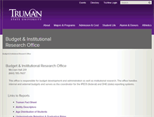 Tablet Screenshot of institutionalresearch-budgets.truman.edu
