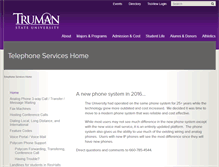 Tablet Screenshot of phones.truman.edu