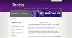 Desktop Screenshot of multimedialab.truman.edu