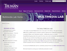 Tablet Screenshot of multimedialab.truman.edu