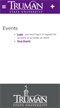 Mobile Screenshot of eventmanager.truman.edu