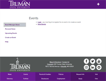 Tablet Screenshot of eventmanager.truman.edu