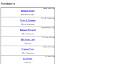 Desktop Screenshot of newsletter.truman.edu