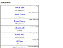 Tablet Screenshot of newsletter.truman.edu