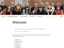 Tablet Screenshot of kme.truman.edu