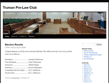 Tablet Screenshot of prelawclub.truman.edu