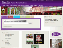 Tablet Screenshot of library.truman.edu