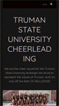 Mobile Screenshot of cheerleading.truman.edu