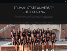 Tablet Screenshot of cheerleading.truman.edu