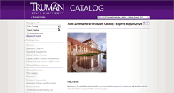 Desktop Screenshot of catalog.truman.edu