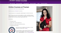 Desktop Screenshot of online.truman.edu