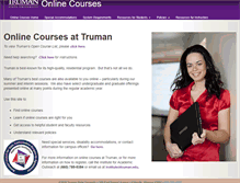 Tablet Screenshot of online.truman.edu