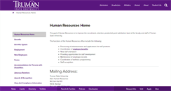 Desktop Screenshot of hr.truman.edu