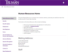 Tablet Screenshot of hr.truman.edu