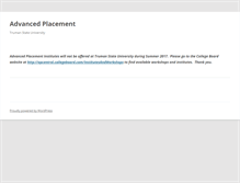 Tablet Screenshot of ap.truman.edu