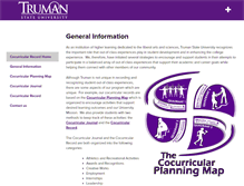 Tablet Screenshot of cocurricular.truman.edu